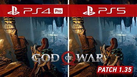 God of War PS5 Patch (1.35) Comparison - PS5 vs. PS4 Pro - YouTube