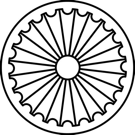 Ashoka Wheel Chakra Icon In Flat Style. 24251129 Vector Art at Vecteezy