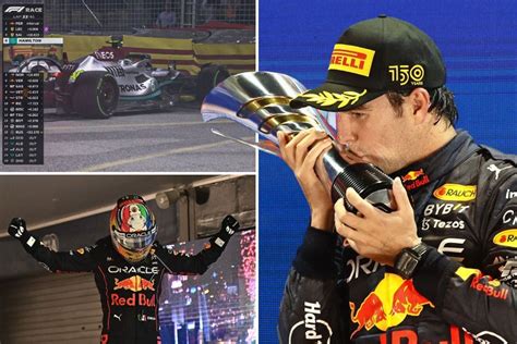 Perez wins Singapore Grand Prix with Hamilton hitting barrier and ...