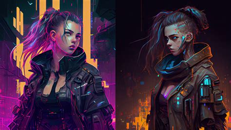 ArtStation - 60 arts - Cyberpunk girl - Concept Reference Pack Vol.01 - More Than 6K Resolution ...