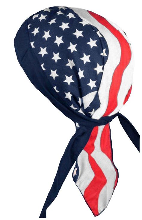 American Flag Doo Rag MADE IN AMERICA Patriotic Bandana Head Wrap ...