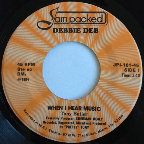 Debbie Deb – When I Hear Music (1984, Vinyl) - Discogs