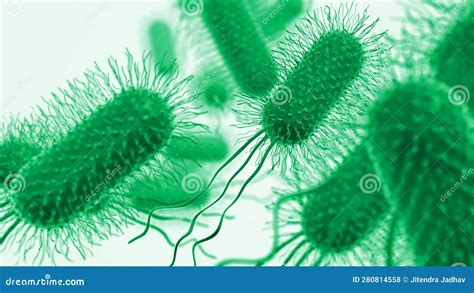 Bacteria or Virus Under Microscope Stock Illustration - Illustration of disease, death: 280814558