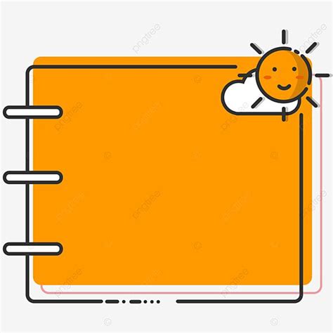 Notebook Border Clipart Transparent Background, Notebook Border, Note, Notebook, Frame PNG Image ...