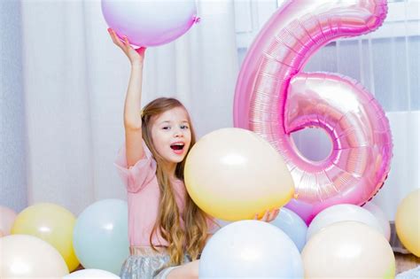 Cumpleaños de niña, 6 años | Foto Premium