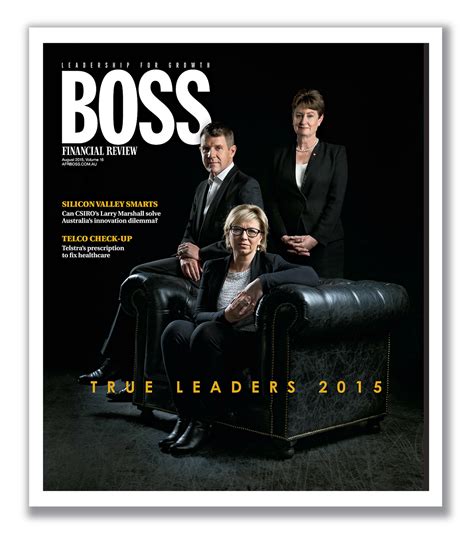 BOSS Front Cover Magazine Design Leadership For Growth on Behance