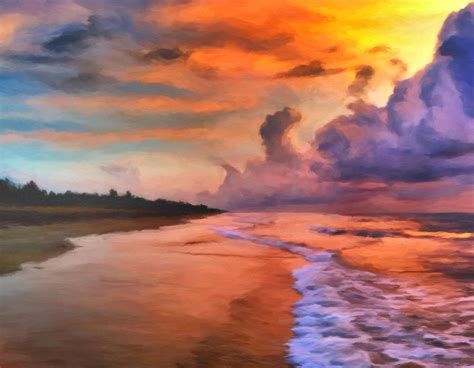 Stormy Skies Painting by Michael Pickett - Pixels