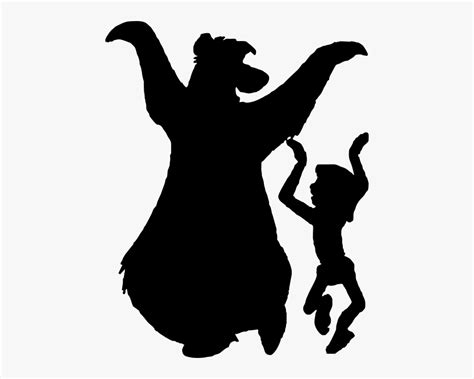 Disney Jungle Book Silhouette , Free Transparent Clipart - ClipartKey