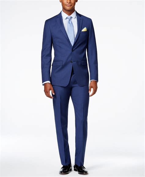 Calvin Klein Men's Slim-Fit Wool Infinite Stretch Suit Separates - Macy ...