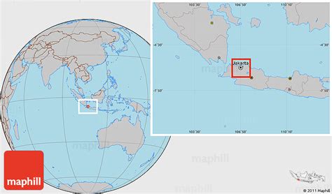 Jakarta Location On World Map - Gratia Georgianne