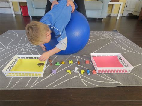 Getting Prone on the Therapy Ball | Pediatric physical therapy activities, Therapy ball, Sensory ...