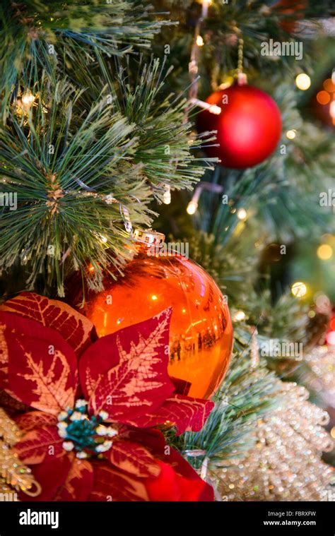 Christmas tree decorations Stock Photo - Alamy