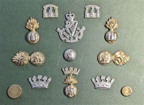 Carded Collection Of Irish Military Insignia