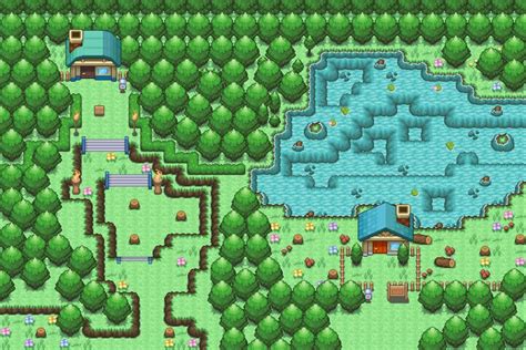 Pokemon Map 002 - by R4FZone by R4FZone | Pokemon, Pixel art, Retro gaming