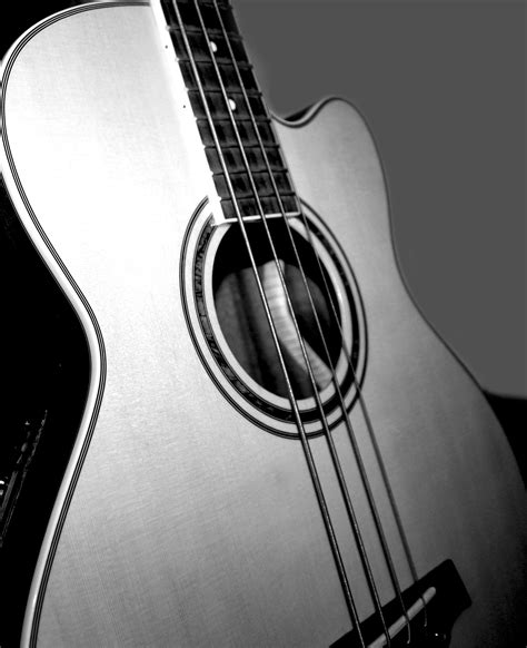 Free Images : music, black and white, wood, acoustic guitar, musical instrument, close up ...