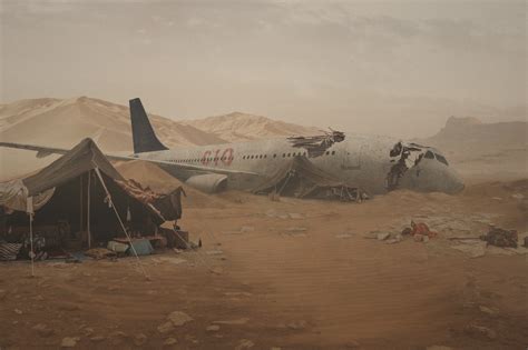 Léa Duchesne - Plane Crash - Matte Painting