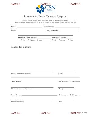 Fillable Online Date Change Request Form. Date Change Request Form Fax ...