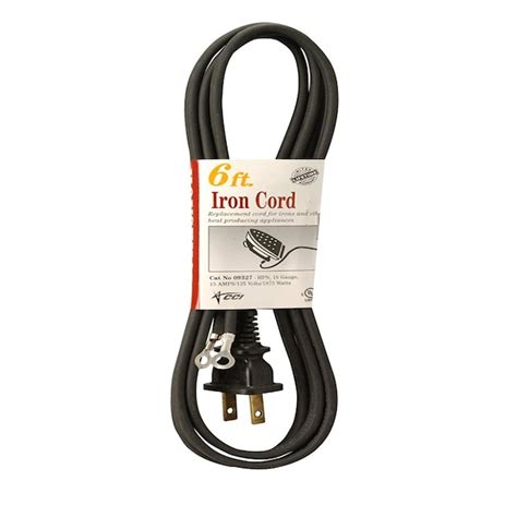 Southwire 6-ft 15-Amp 2-Prong Black Universal Appliance Power Cord in ...