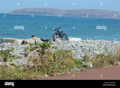 Penmaenmawr beach Wales Stock Photo - Alamy