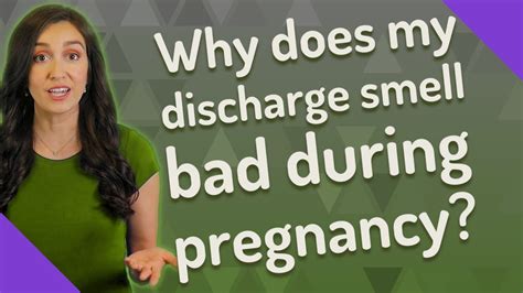 Why does my discharge smell bad during pregnancy? - YouTube