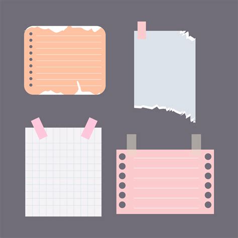 sticky note set collection vector illustration 20800903 Vector Art at ...