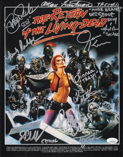 RETURN OF THE LIVING DEAD Cast (x12) Authentic Hand-Signed 11x14 Photo ...