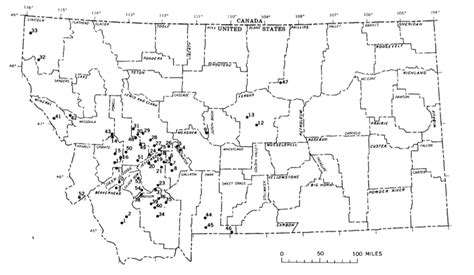 Montana Gold Prospecting Map