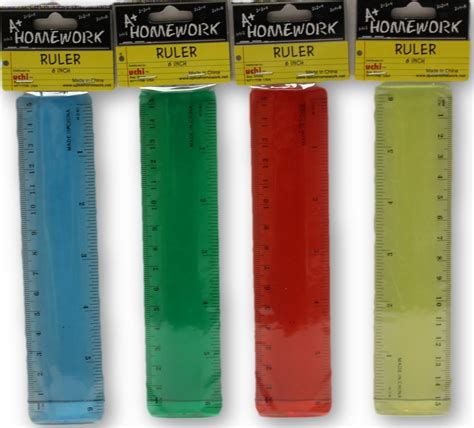 Wholesale 6 Inch Plastic Ruler- Assorted Colors | DollarDays