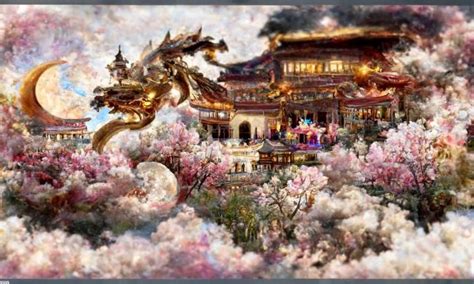 Dragon Palace 5 - EQY - Digital Art, Fantasy & Mythology, Magical, Dragons & Beasts - ArtPal