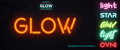 (Free) Glow Photoshop Text Effect by aanderr on DeviantArt