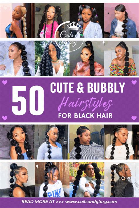 50 Alluring Bubble Braids Hairstyles on Black Hair - Coils and Glory