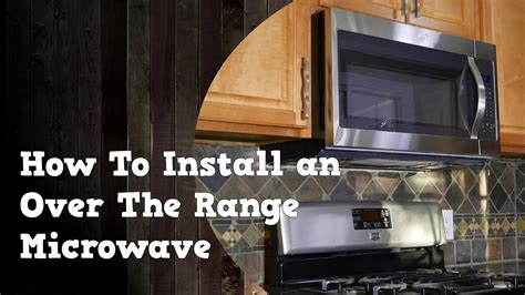 How To Install an Over The Range Microwave and remove the old one - YouTube