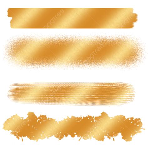 Gold Brush Strokes, Gold, Brush, Stroke PNG Transparent Clipart Image ...