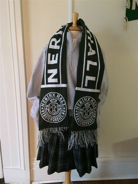 soccer scarf two sided fringe