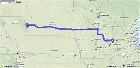 Driving Directions from Monticello, Iowa to Mount Rushmore in Keystone, South Dakota 57751 ...