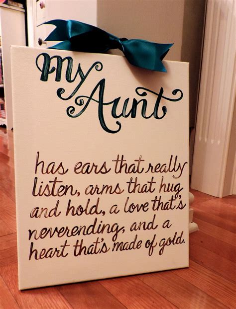 Mother's Day Aunt GIft Quote Custom Canvas Sign | Aunt christmas, Aunt gifts, Christmas gifts ...