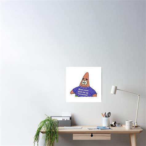 "Scared patrick meme" Poster by OTPcode | Redbubble