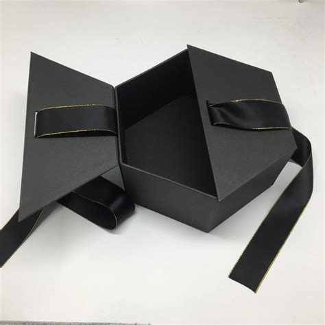 Custom Luxury Gift Boxes Black Ribbon Gift Boxes For Perfume - Weihua Packaging & Printing