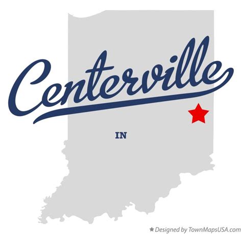 Map of Centerville, IN, Indiana