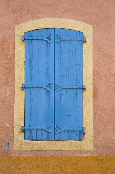 Blue window shutters Photograph by Maria Heyens - Fine Art America