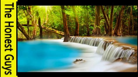 10 HOURS Relaxation Music With Waterfall Sounds for Study, Meditation, Sleep - YouTube