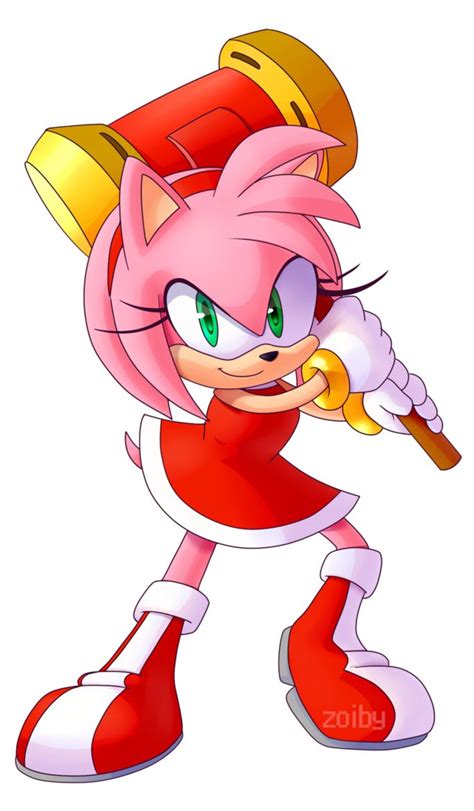 Amy Rose | Personajes de terror, Sonic y amy, Avengers caricatura