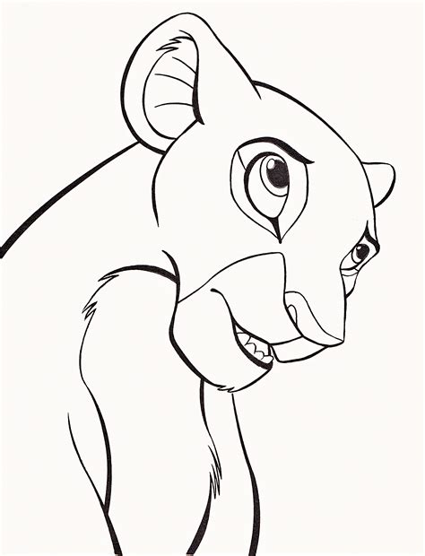 The Lion King Nala Coloring Page 01 Free The Lion King Nala Coloring ...