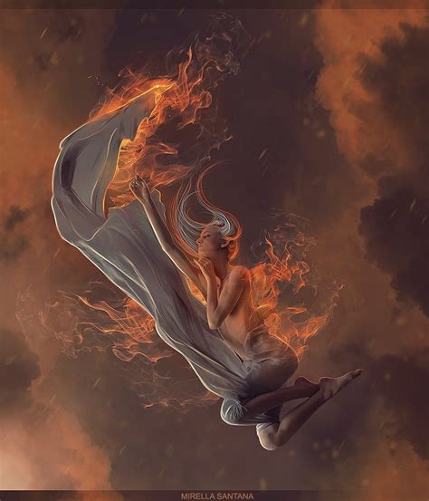 ANGEL OF FIRE by =MirellaSantana on deviantART | Art numérique, Les ...