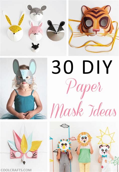 30 DIY Paper Mask Design Ideas • Cool Crafts