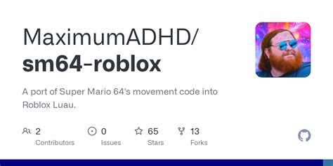 GitHub - MaximumADHD/sm64-roblox: A port of Super Mario 64's movement code into Roblox Luau.