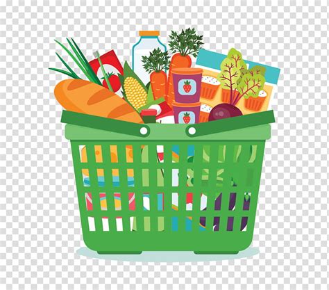 Cartoon Healthy Food Basket