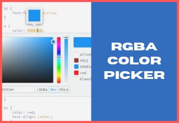 RGBA Color Picker