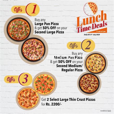 Lunch Time Daily Deal at Pizza Hut Sri Lanka