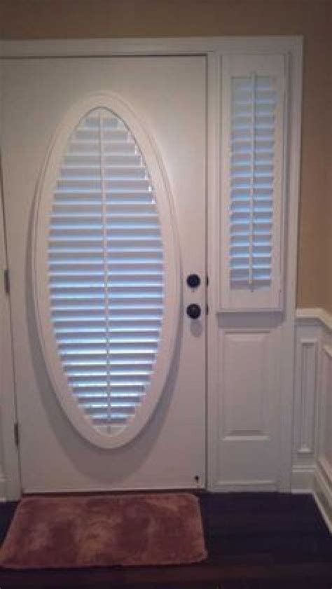 Blinds For Oval Door Window • Window Blinds | Door coverings, Front door curtains, Front doors ...